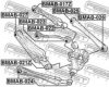 FEBEST BMAB-022 Control Arm-/Trailing Arm Bush